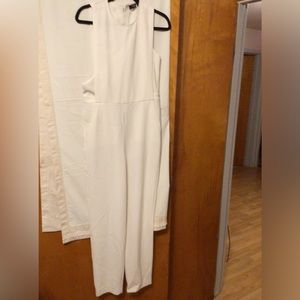 Theory Remaline Ivory Admiral Crepe Jumpsuit SZ 6 NWT